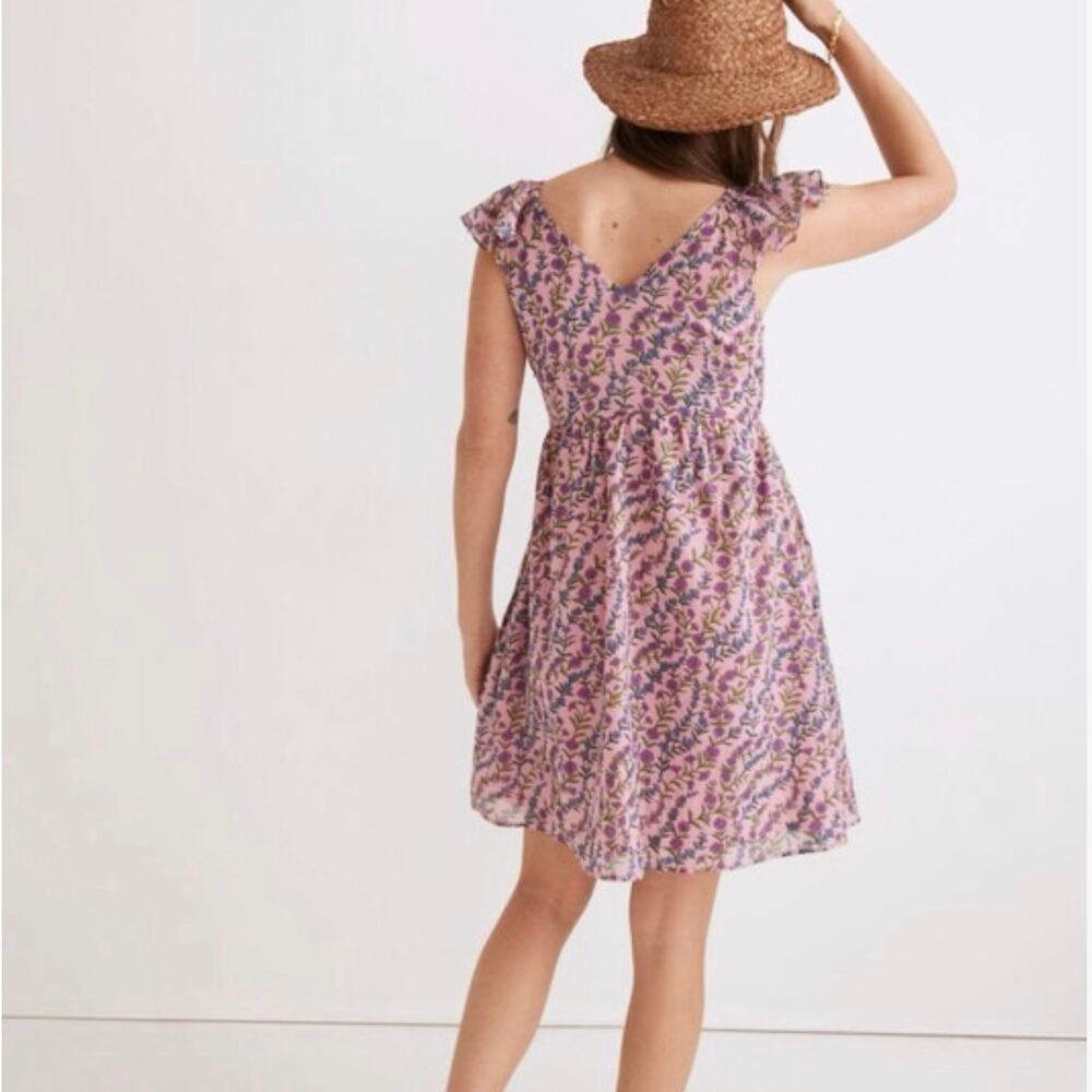 Banjanan Ruffled Ziggy Boundless Floral Summer Mini Dress - Medium, NWOT